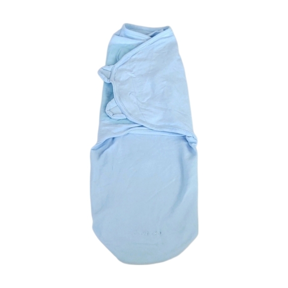 Baby Cotton Swaddle Sleep Wrap Blue - Picture 1 of 8
